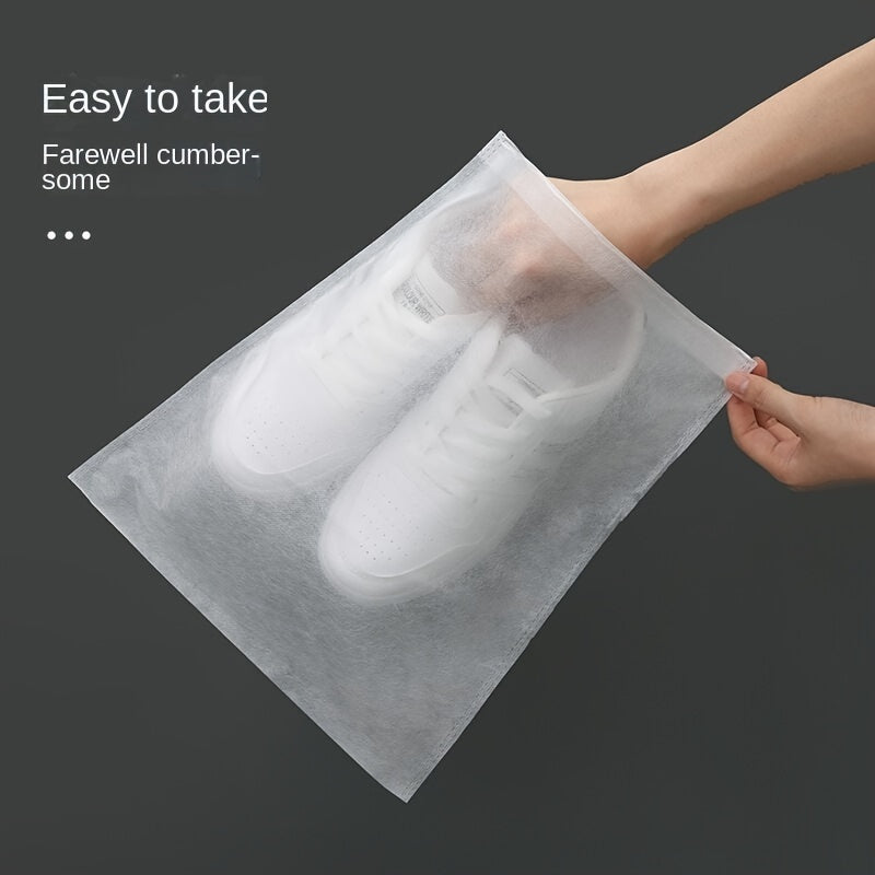 10pcs Dustproof Shoe Storage Bag for Travel and Drying Shoes