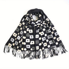 Cashmere Scarf Print Long Fringed Scarf Warm Sunscreen Shawl Casual Wrap