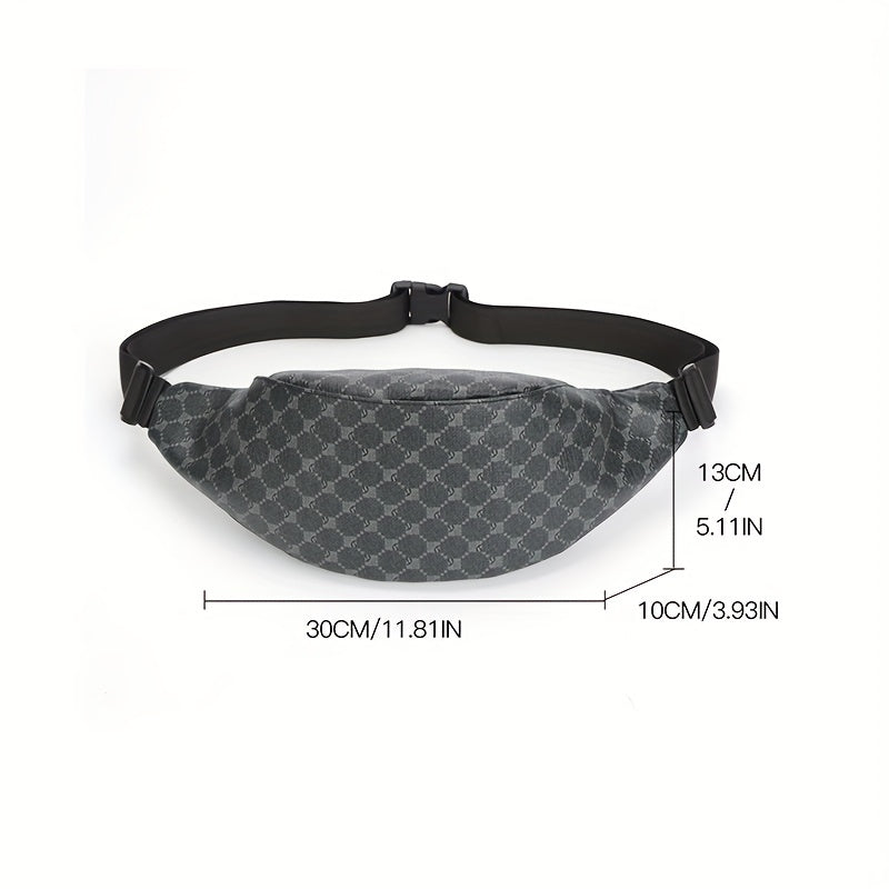 Men's Leather Multifunctional Waist Bag Fanny Pack Messenger Bag