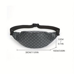 Men's Leather Multifunctional Waist Bag Fanny Pack Messenger Bag