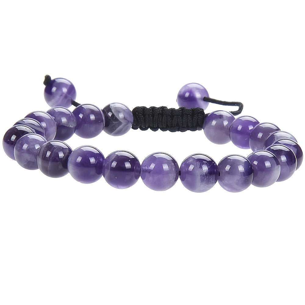 Natural Healing Power Gemstone Beads Adjustable Bracelet