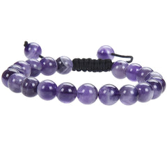 Natural Healing Power Gemstone Beads Adjustable Bracelet
