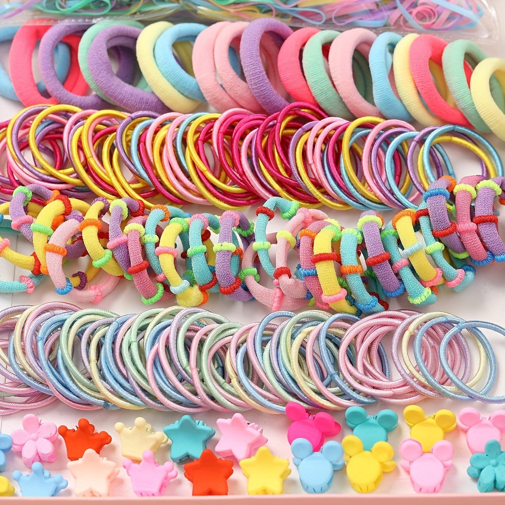 1221 Pcs Hair Accessories Set - Colorful Hair Accessories with Candy Bow