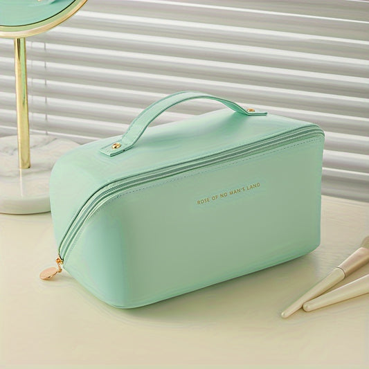 Large Travel Cosmetic Bag Waterproof Makeup Organizer Portable With Handle