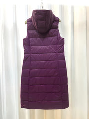Slim Fit Sleeveless Puffer Jacket Hooded