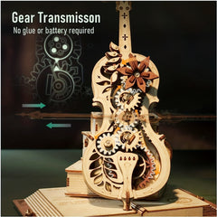 3D Wooden Cello Model Kit: Perfect Gift For Adults