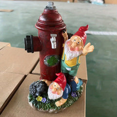 Fire Hydrant Dwarf Garden Ornament Resin Statue