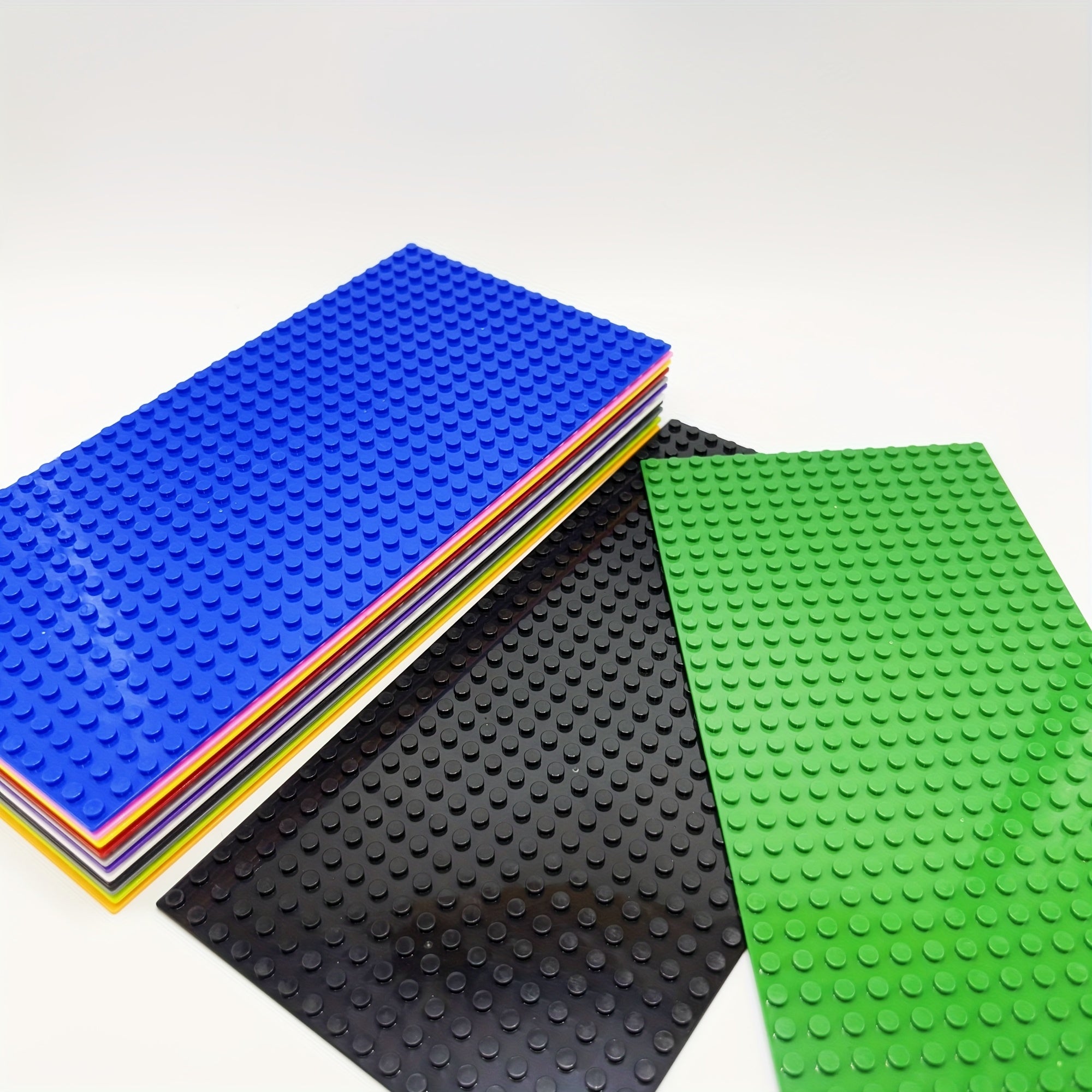 4pcs Building Block Baseplate Set, 25x12 Base Plates for Toys, Birthday