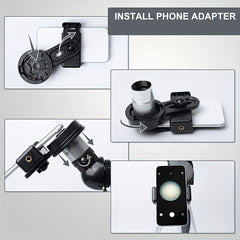 120X Astronomical Telescope HD Imaging 400mm Focal Length for Stargazing