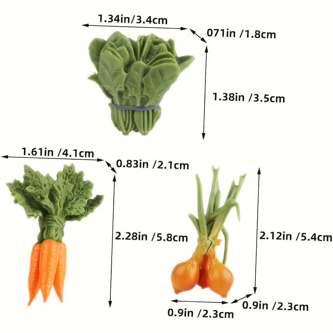 7pcs Vegetable Model Toys Artificial Corn Mini Simulation Cabbage