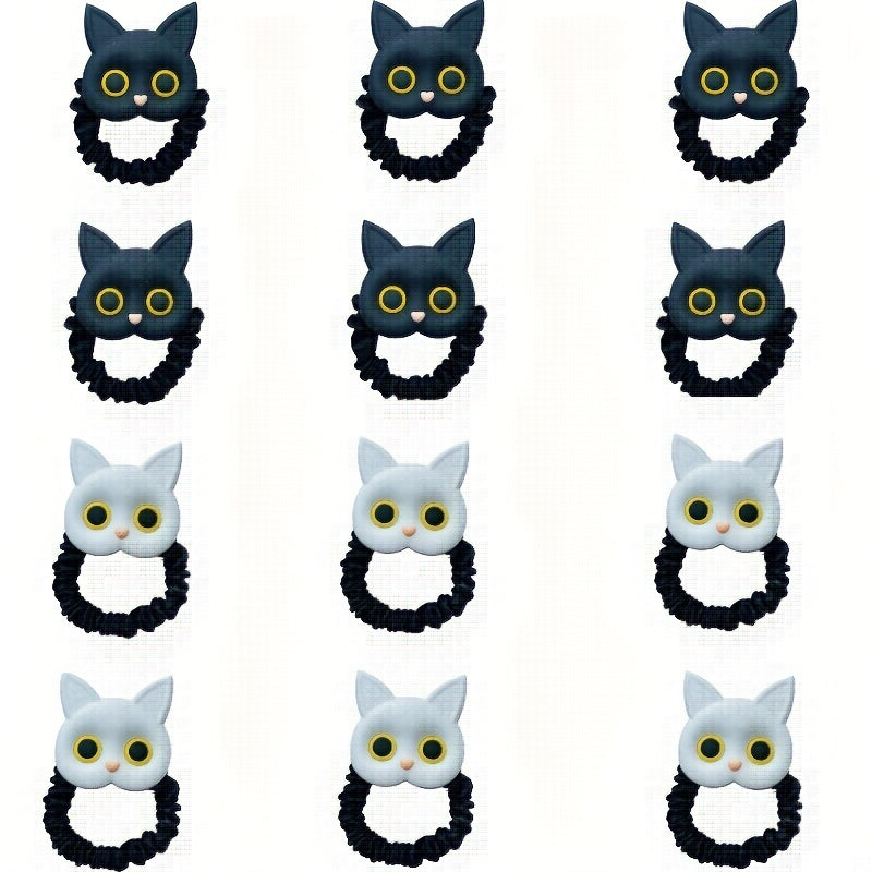 Cartoon Cat Hair Tie Sweet Animal Hair Rope Ponytail Holder