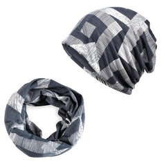 Womens Slouchy Beanie Hat & Infinity Scarf Set for Sports