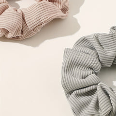 4pcs Ribbed Scrunchies Hair Rope Ponytail Holder Accessories Girls