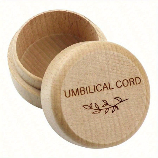 Handcrafted Wooden Keepsake Box for Umbilical Cord & Fetal Hair