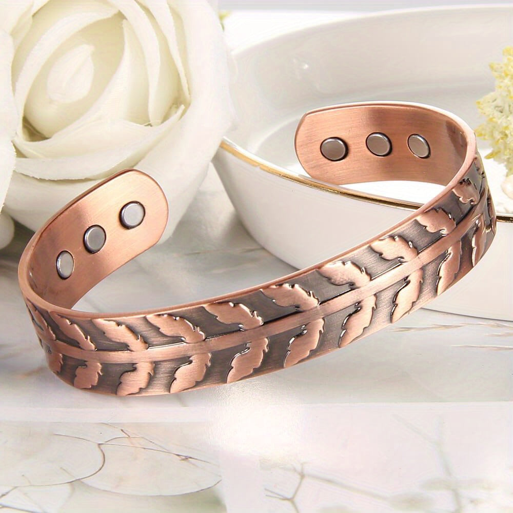 Copper Bracelet Men Women Magnetic 99.99% Solid Pure Jewelry Gift