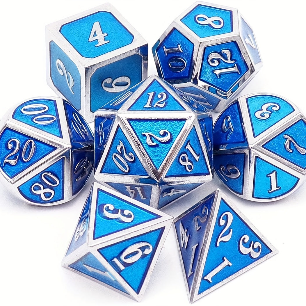 Gamer Metal Dice Set for Role Playing & Board Games