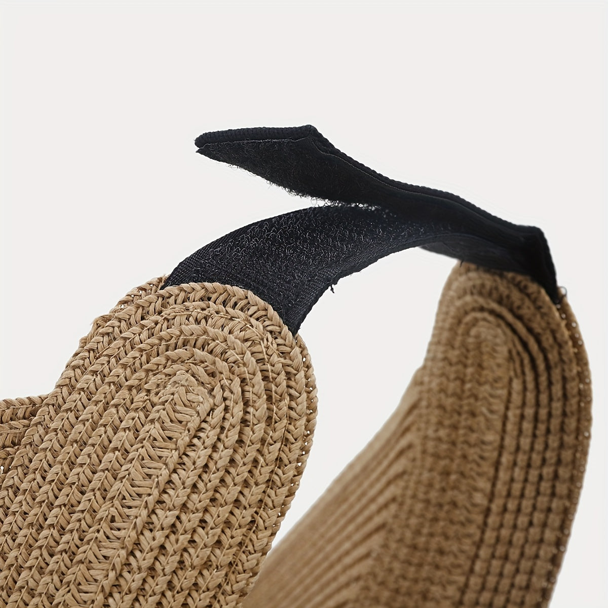 Khaki Faux Fur Woven Sun Hat for Men Women