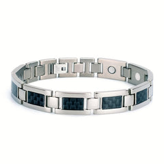 Magnetic Therapy Carbon Fiber Bracelet Stainless Steel Jewelry