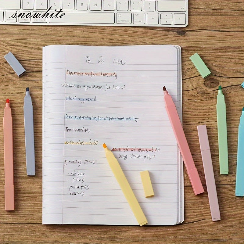 Large Capacity Fluorescent Marker Pens Set