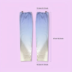 Gradient Sunscreen Sleeves Loose UV Protection Long Arm Ice Sleeves