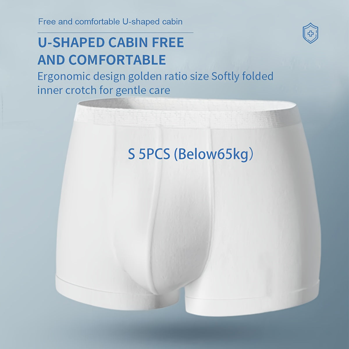 5pcs Disposable Men's Underwear for Travel Camping Emergency