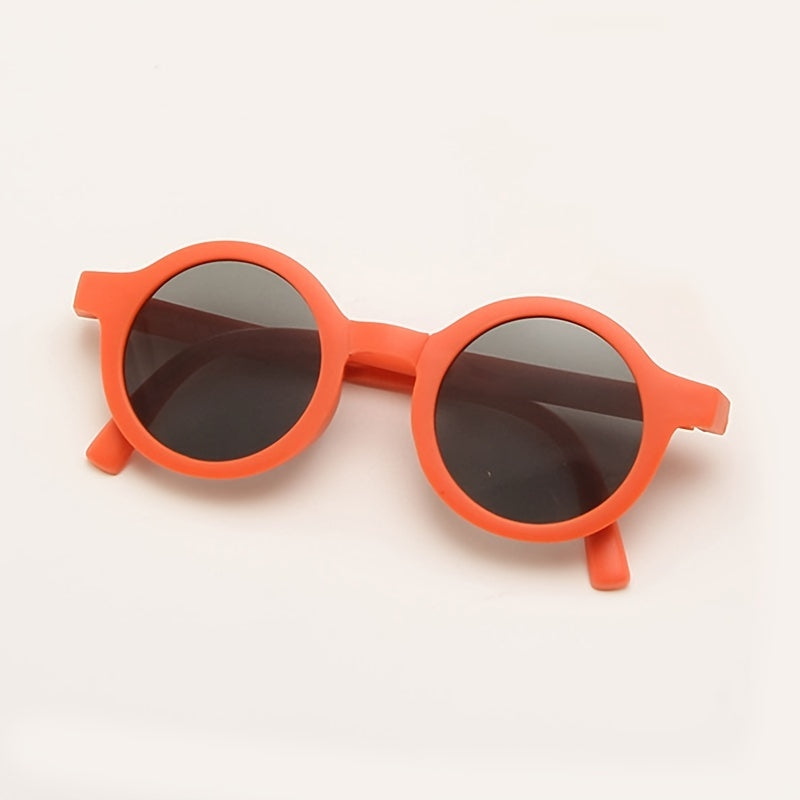 Kids Foldable Round Frame Sunglasses UV Protection