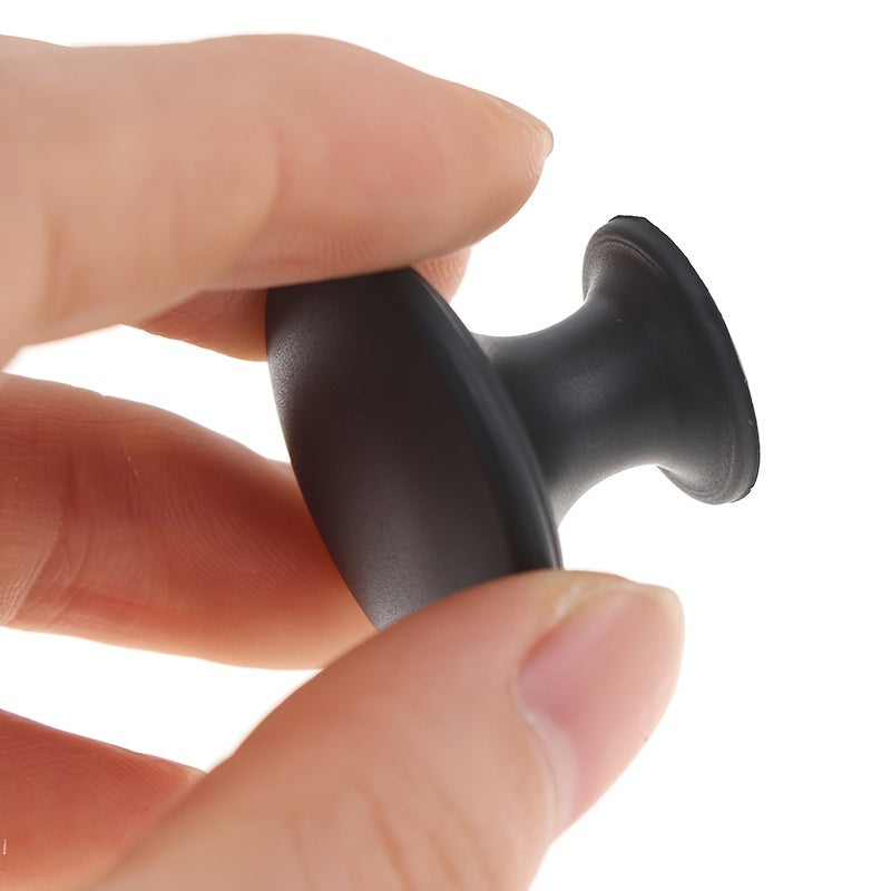 Round Mushroom Single Hole Handle Plastic Drawer Wardrobe Cabinet Door Handle