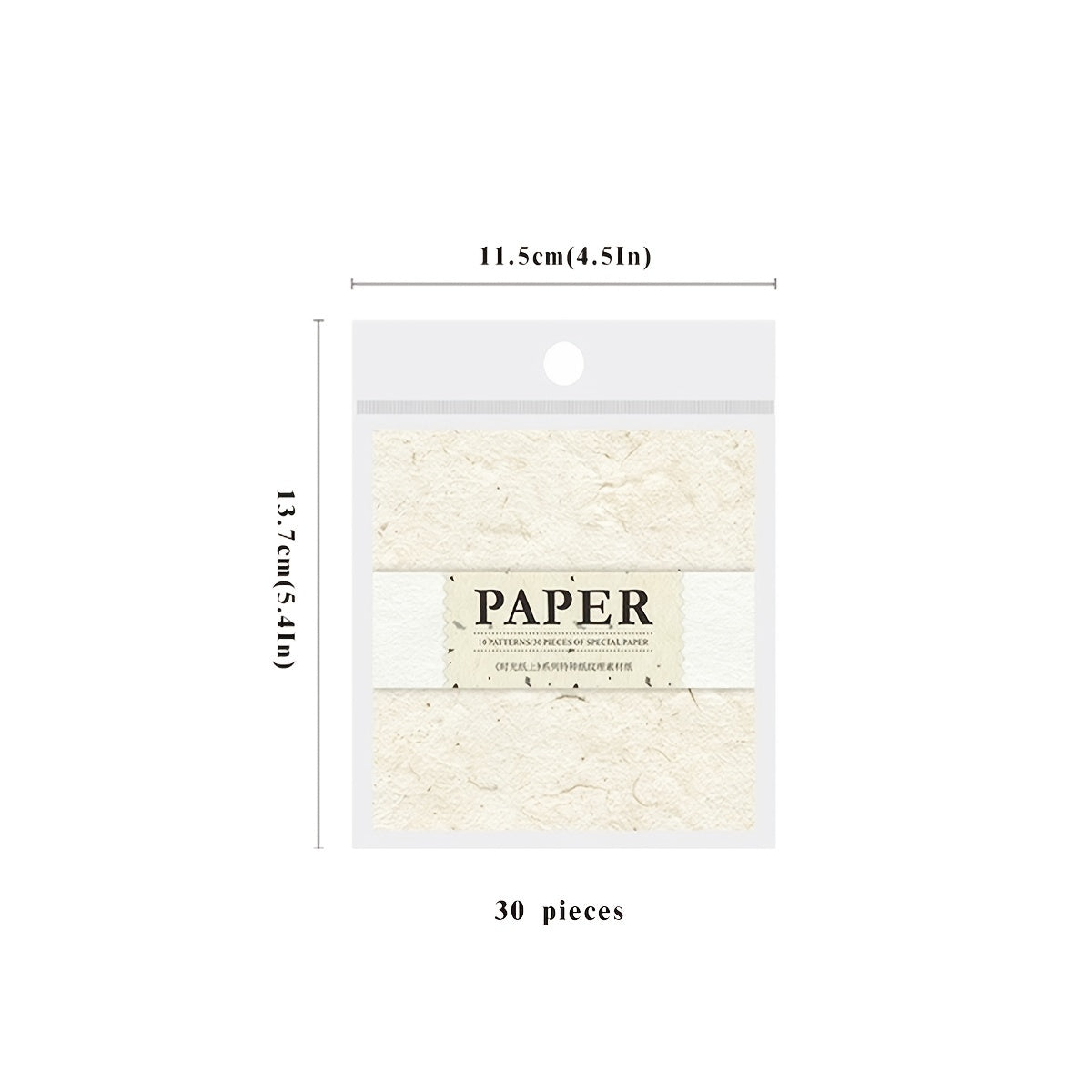 30 Pieces Specialty Paper 11.5x13.7cm for Journal DIY