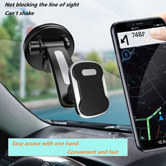 Car Magnetic Phone Bracket 360 Rotating Magnet Mount Suction Cup