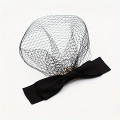 Satin Bowknot Mesh Head Piece Women's Hair Accessories