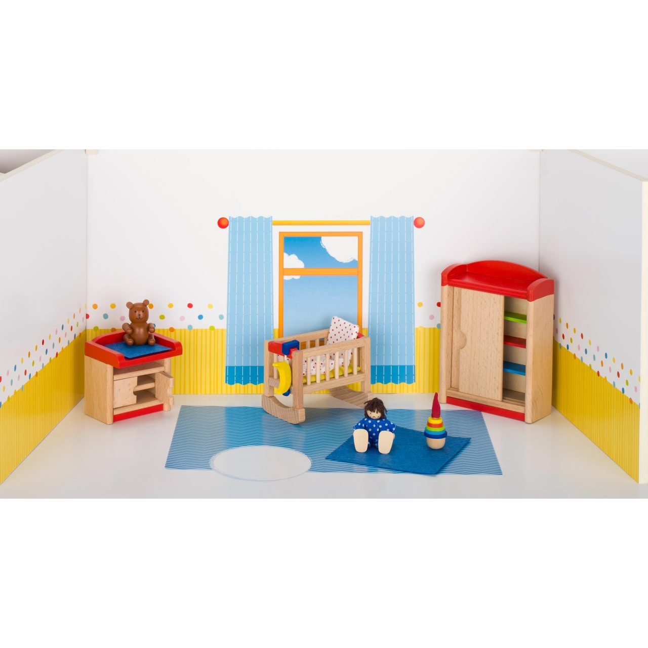 12-Piece Flexible Puppet Furniture for Children's Room