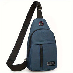 Men's Canvas Crossbody Chest Bag Secure Sporty & Stylish