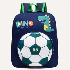 Kids Soccer Unicorn Dinosaur Backpack Waterproof Lightweight School Travel Bag