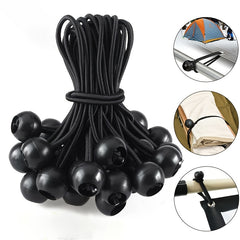 10 20 50pcs Ball Bungee Cords Plastic Ball Rope Outdoor Camping Tent Fixed