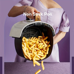 8L Air Fryer LED Digital Touchscreen Kitchen Aid Healthy Cooker
