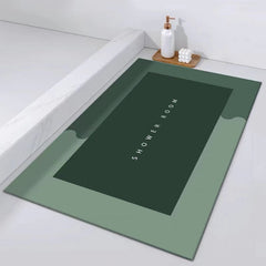 Absorbent Floor Mat Bathroom Anti Slip Bath Mats Microfiber Quick Dry