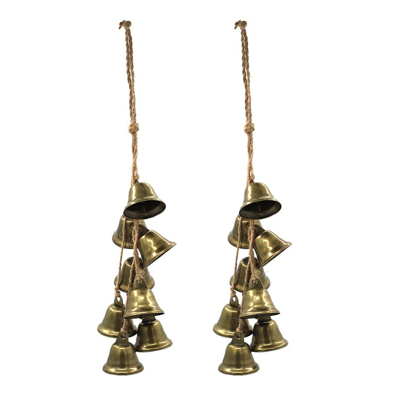 2pcs Witch Bells Door Knob Hanger Chimes Witchy Things Clear Negative Energy