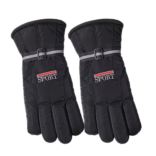 Winter Thermal Touchscreen Full Finger Ski Gloves for Cycling Running Driving