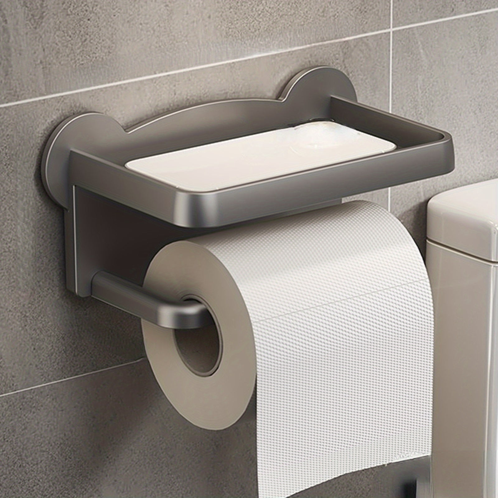 Wall Mounted Tissue Storage Rack for Bathroom Organization