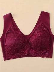  Bra Women's Plus Front Close Wide Strap Full Coverage