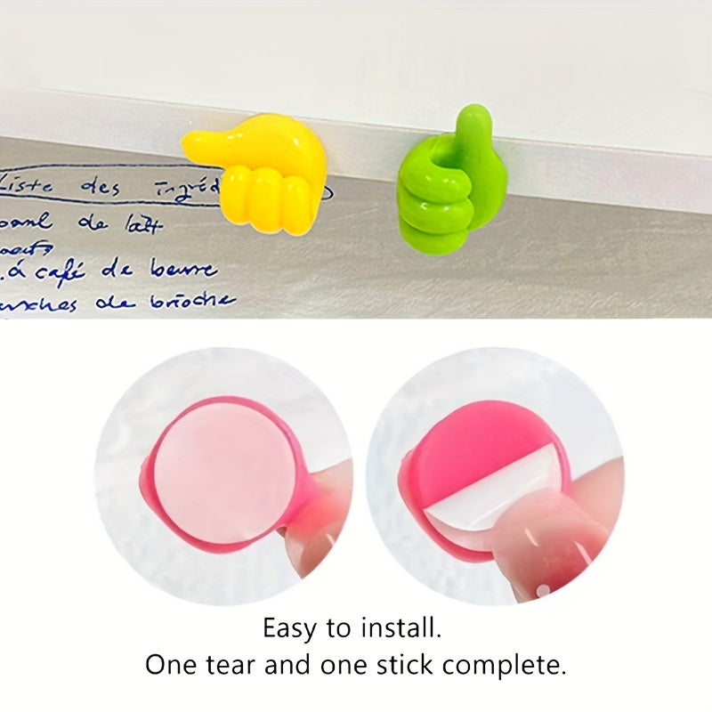 10pcs Car Home Random Thumb Cable Organizer Hook Hub