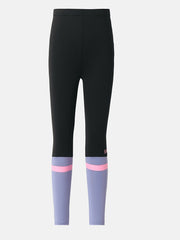 Girls Colorblock Stretch Sports Legging Pants Skinny Fit Yoga Pants