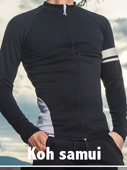 Men's Quick Dry Diving Wetsuit Set - Long Sleeve Jacket, Shorts, Leggings