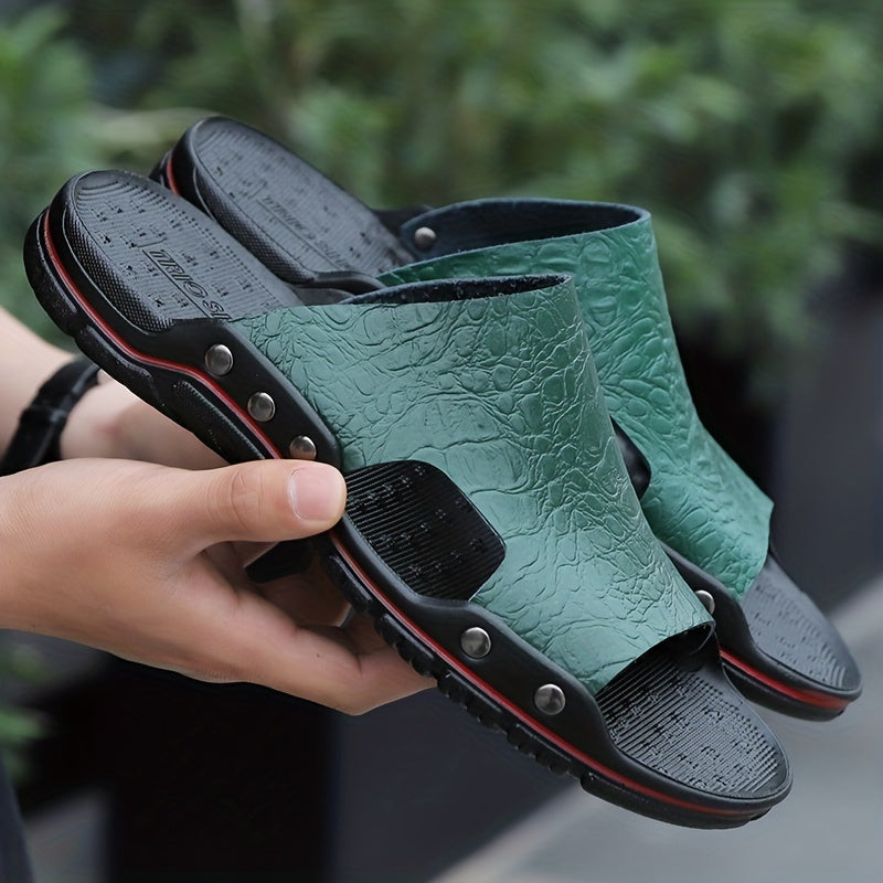 Men's Lightweight Slippers Open Toe Shoes for Outdoor