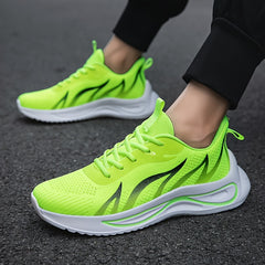 Women's Lace-up Outdoor Mesh Sneakers Soft Sole Running Shoes