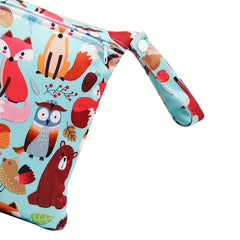 Tree Fox Print 20 Small Reusable Wet Bag