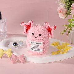 54 Inch Axolotl Crochet Creative Kit Soft Doll Mini Axolotl Crochet Toy