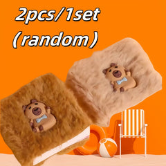 2pcs Capybara Colorful Notebook Set Cute Bean Book Pocket-sized P