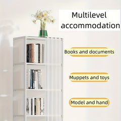 Corner Bookshelf for Small Space Bedroom