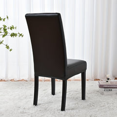 1pc Elastic Leather Stretch Dining Chair Slipcovers Universal Chair Slipcover